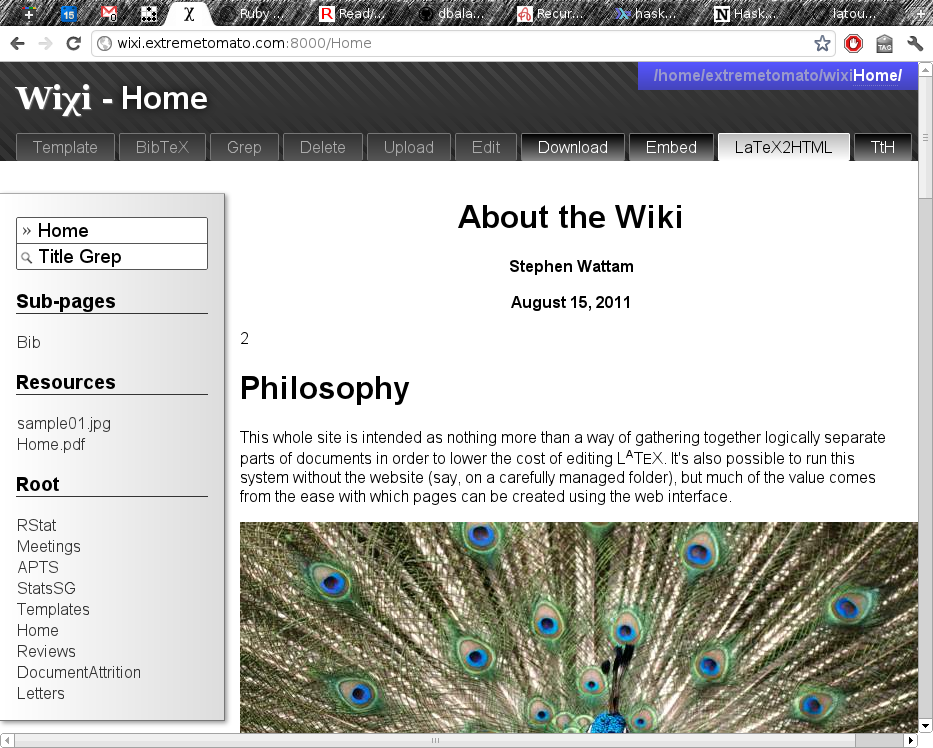 My current WiXi home.